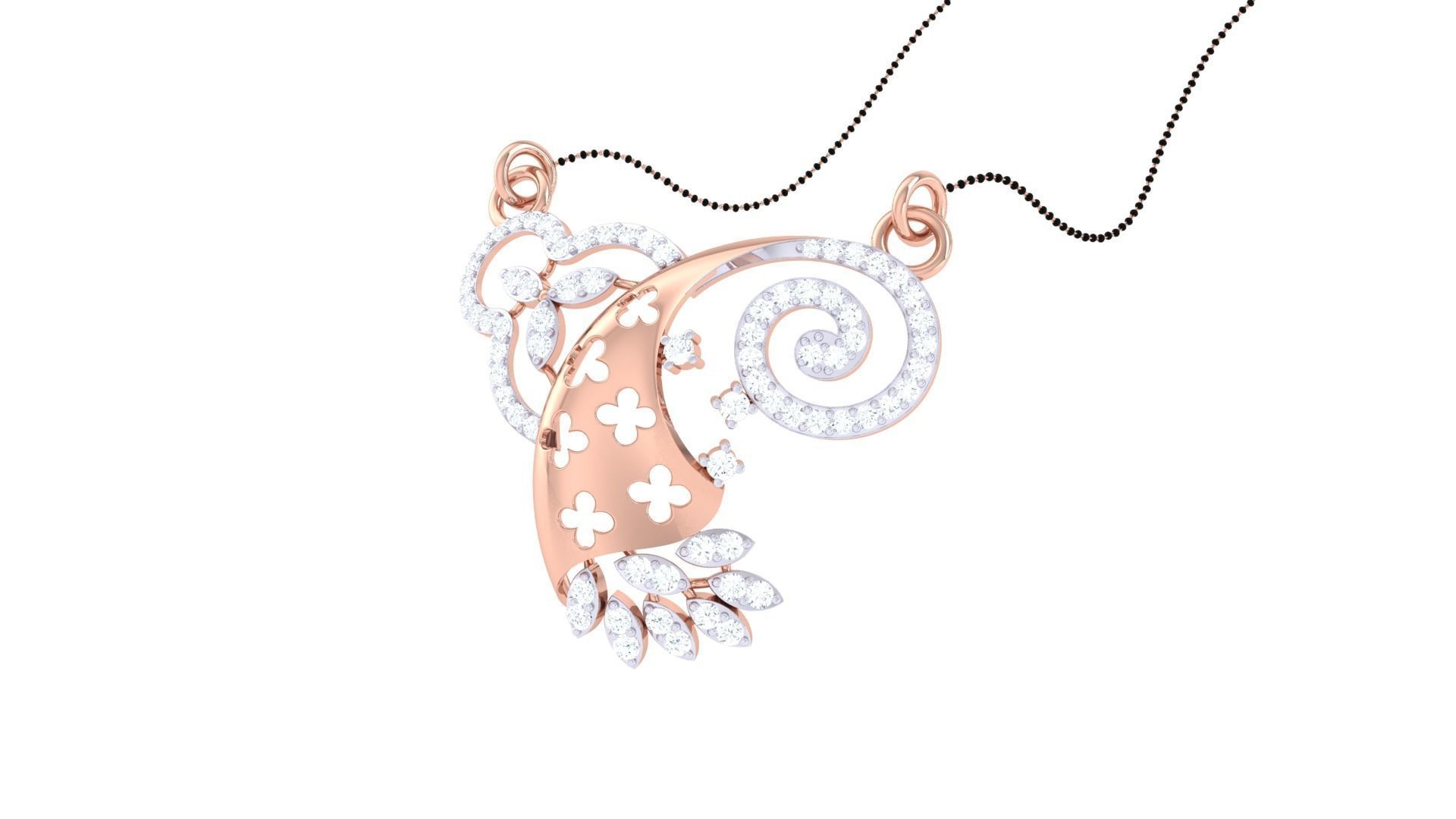 Earring Necklace Set 3dm STL OBJ FBX Renders Details 3D print model_6