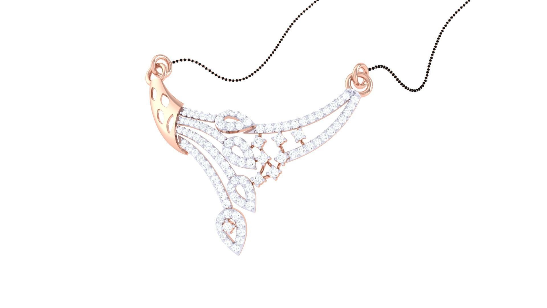 Earring Necklace Set 3dm STL OBJ FBX Renders Details 3D print model_6