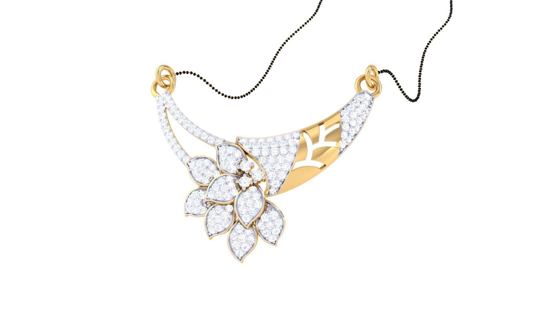 Earring Necklace Set 3dm STL OBJ FBX Renders Details 3D print model_7