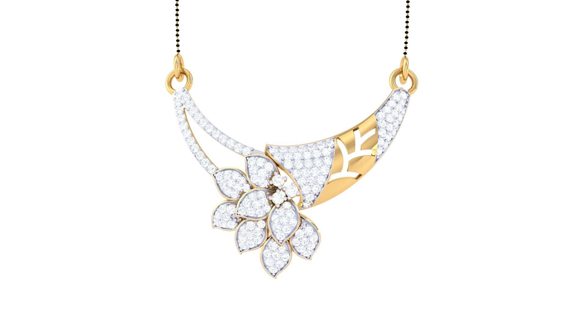 Earring Necklace Set 3dm STL OBJ FBX Renders Details 3D print model_9