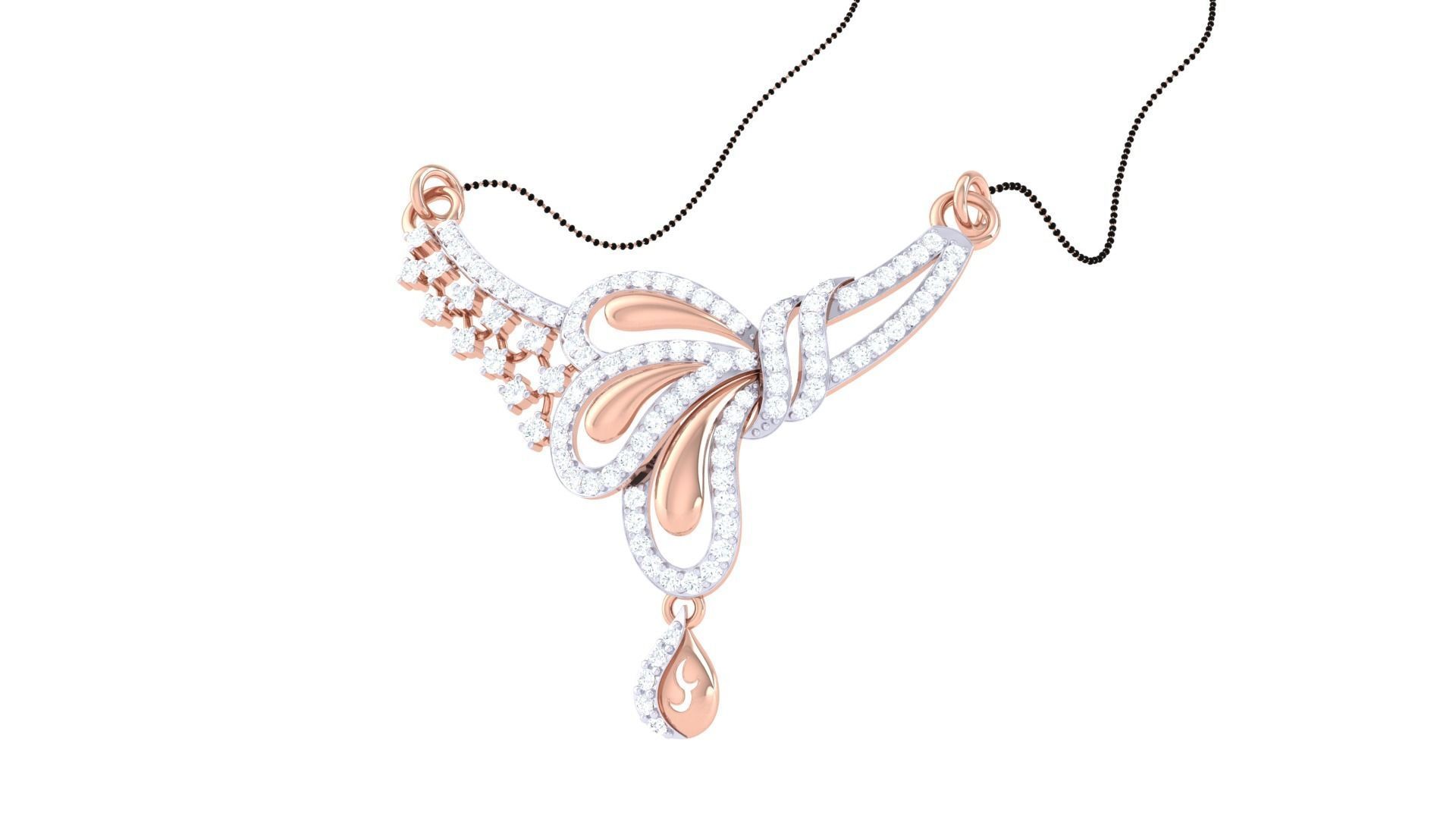 Earring Necklace Set 3dm STL OBJ FBX Renders Details 3D print model_7