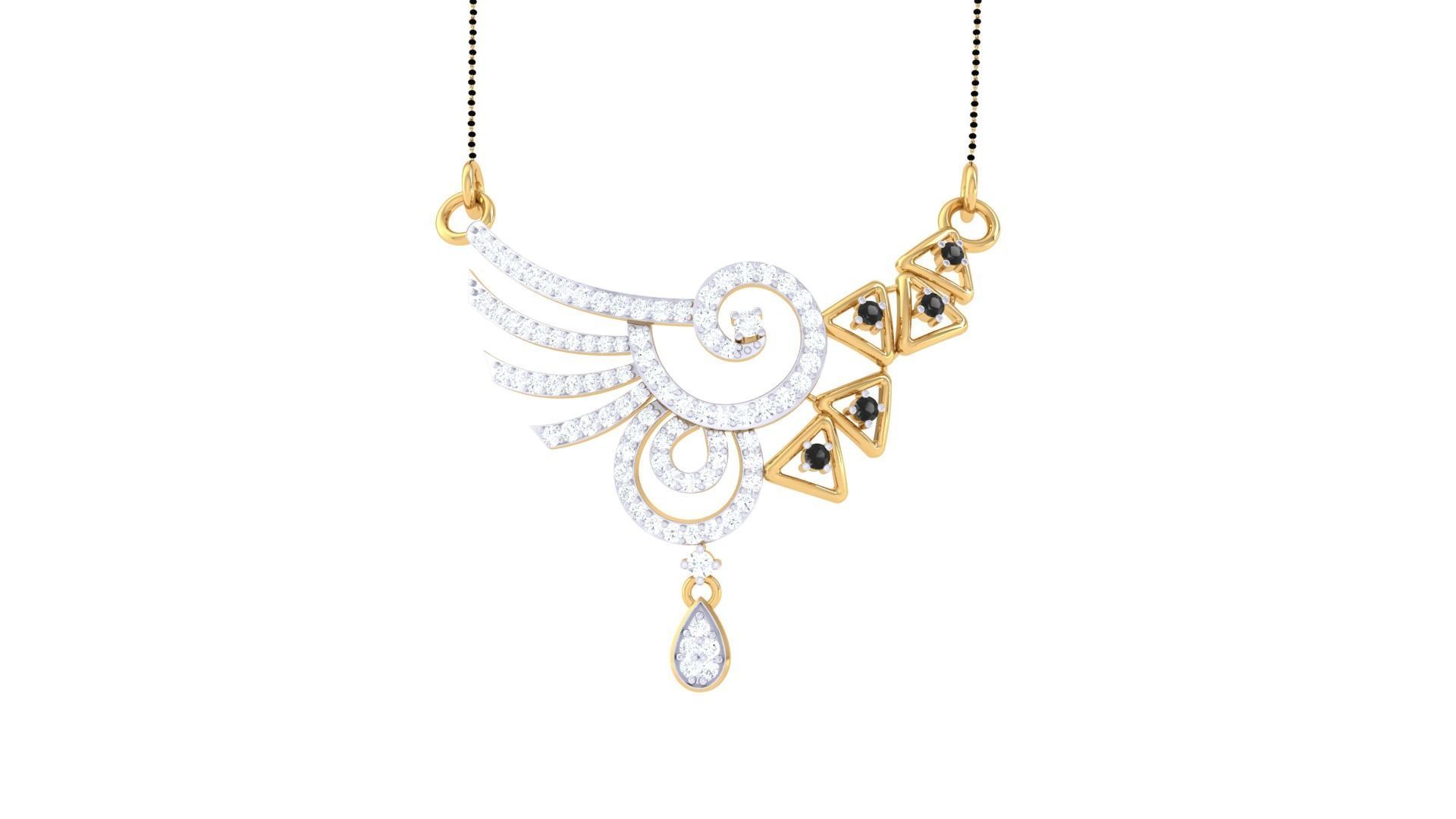 Earring Necklace Set 3dm STL OBJ FBX Renders Details 3D print model_9