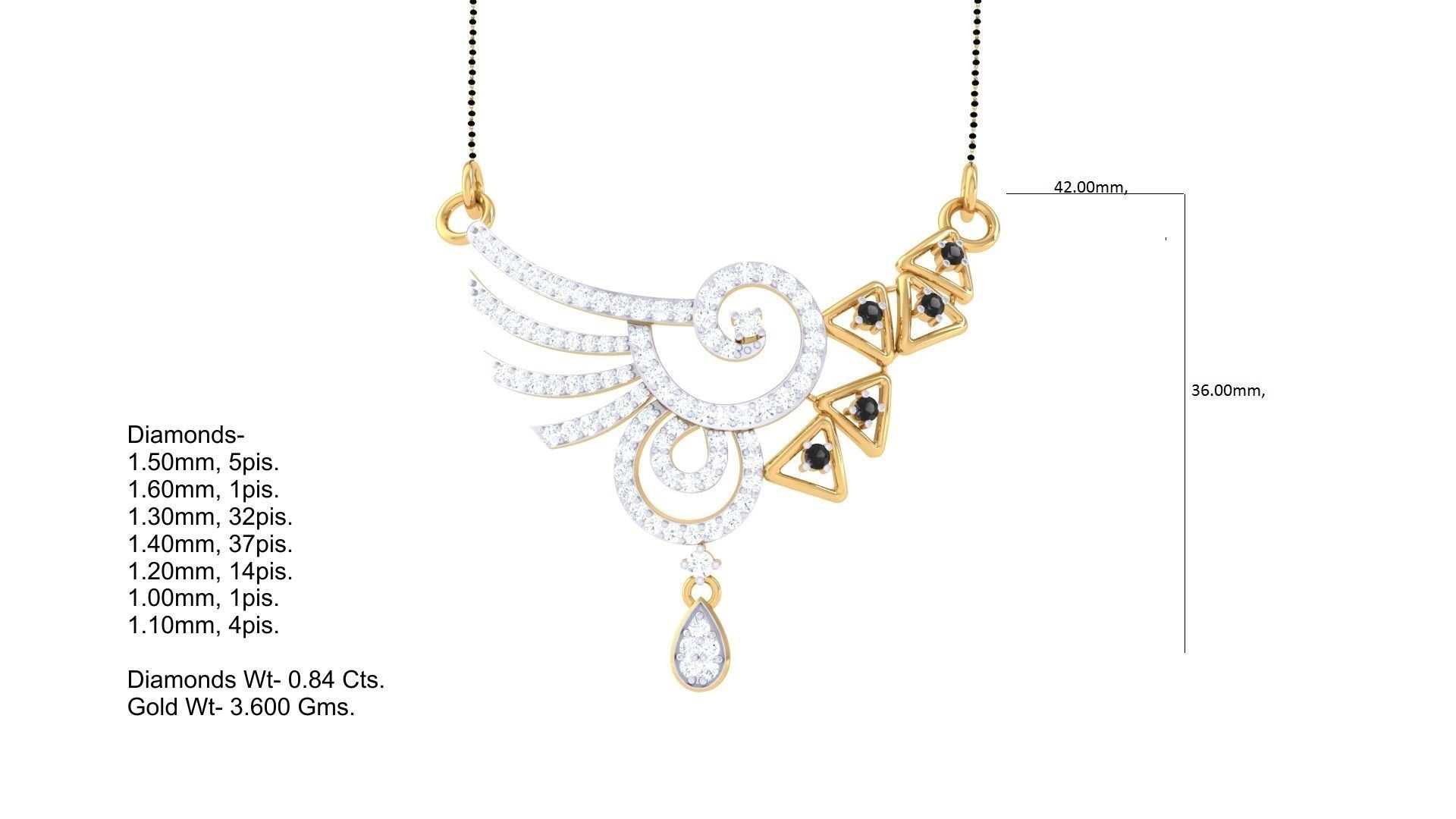 Earring Necklace Set 3dm STL OBJ FBX Renders Details 3D print model_8