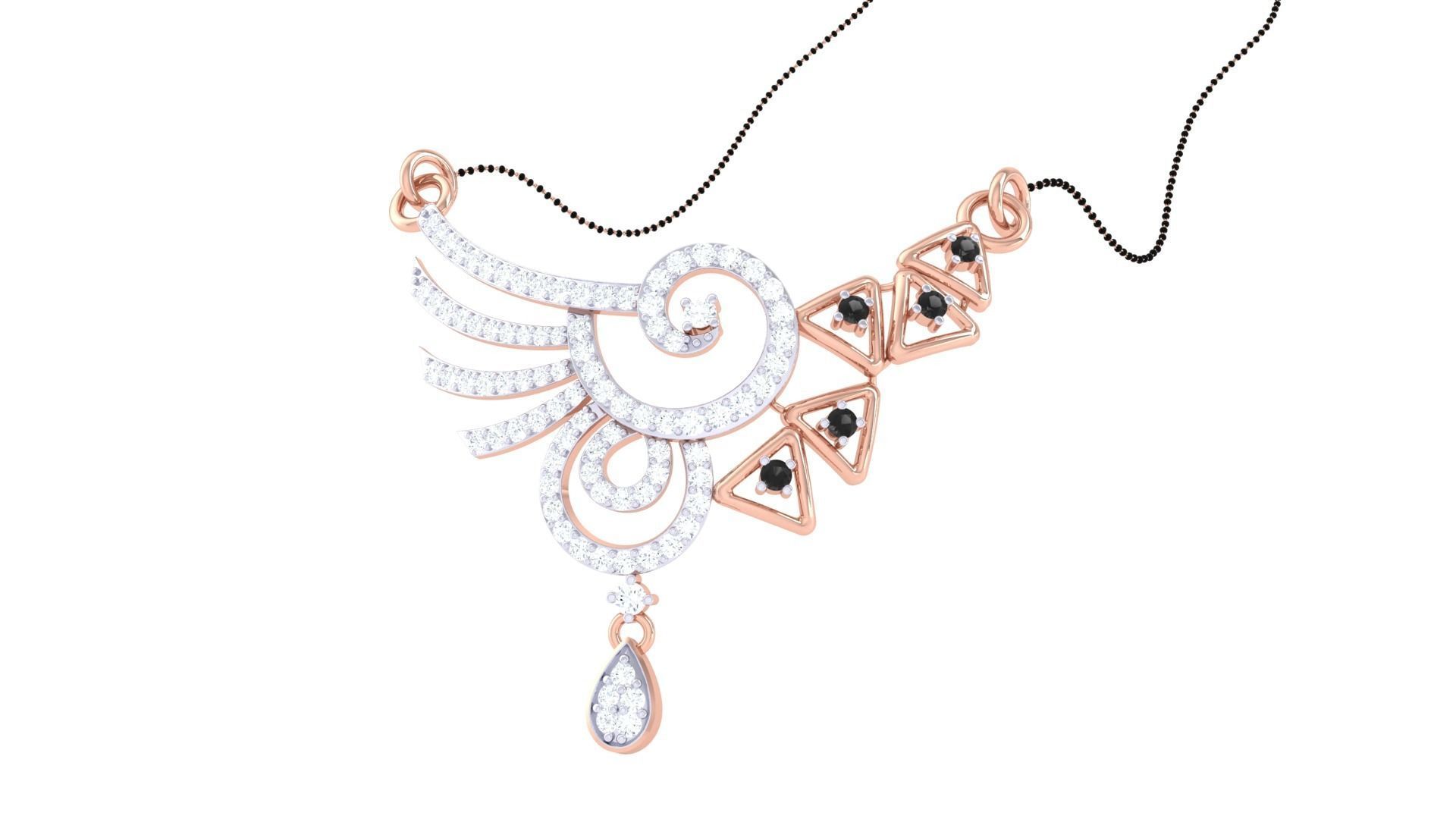 Earring Necklace Set 3dm STL OBJ FBX Renders Details 3D print model_6