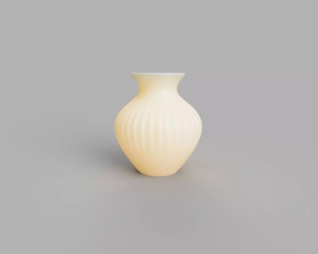 Decorative Curved Vase  3D print model_0