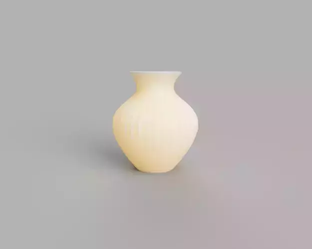 Decorative Curved Vase 