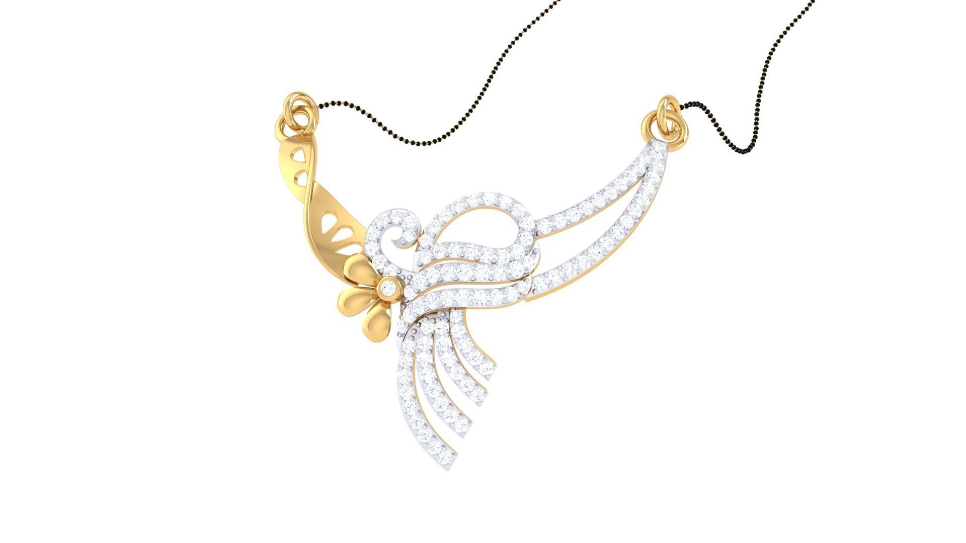 Earring Necklace Set 3dm STL OBJ FBX Renders Details 3D print model_8