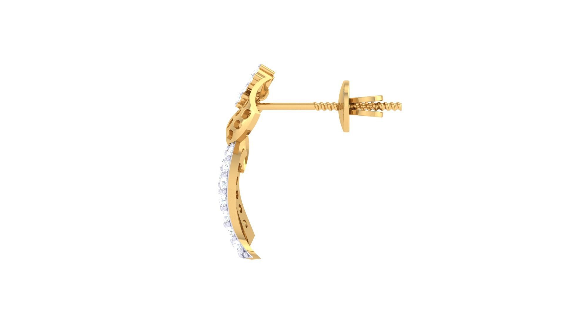 Earring Necklace Set 3dm STL OBJ FBX Renders Details 3D print model_5