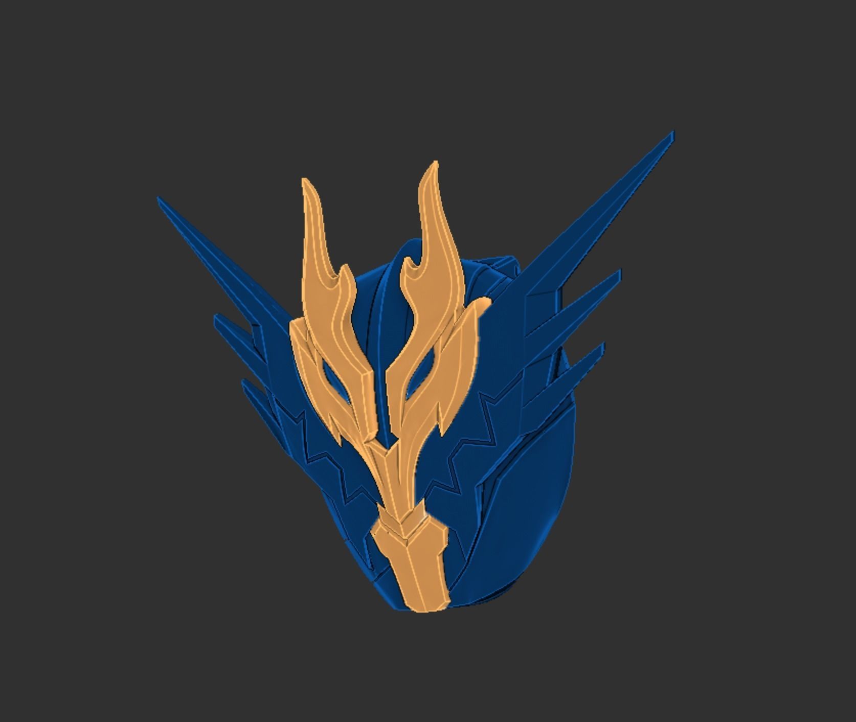 Kamen Rider Cross Z Helmet 3D print model_10