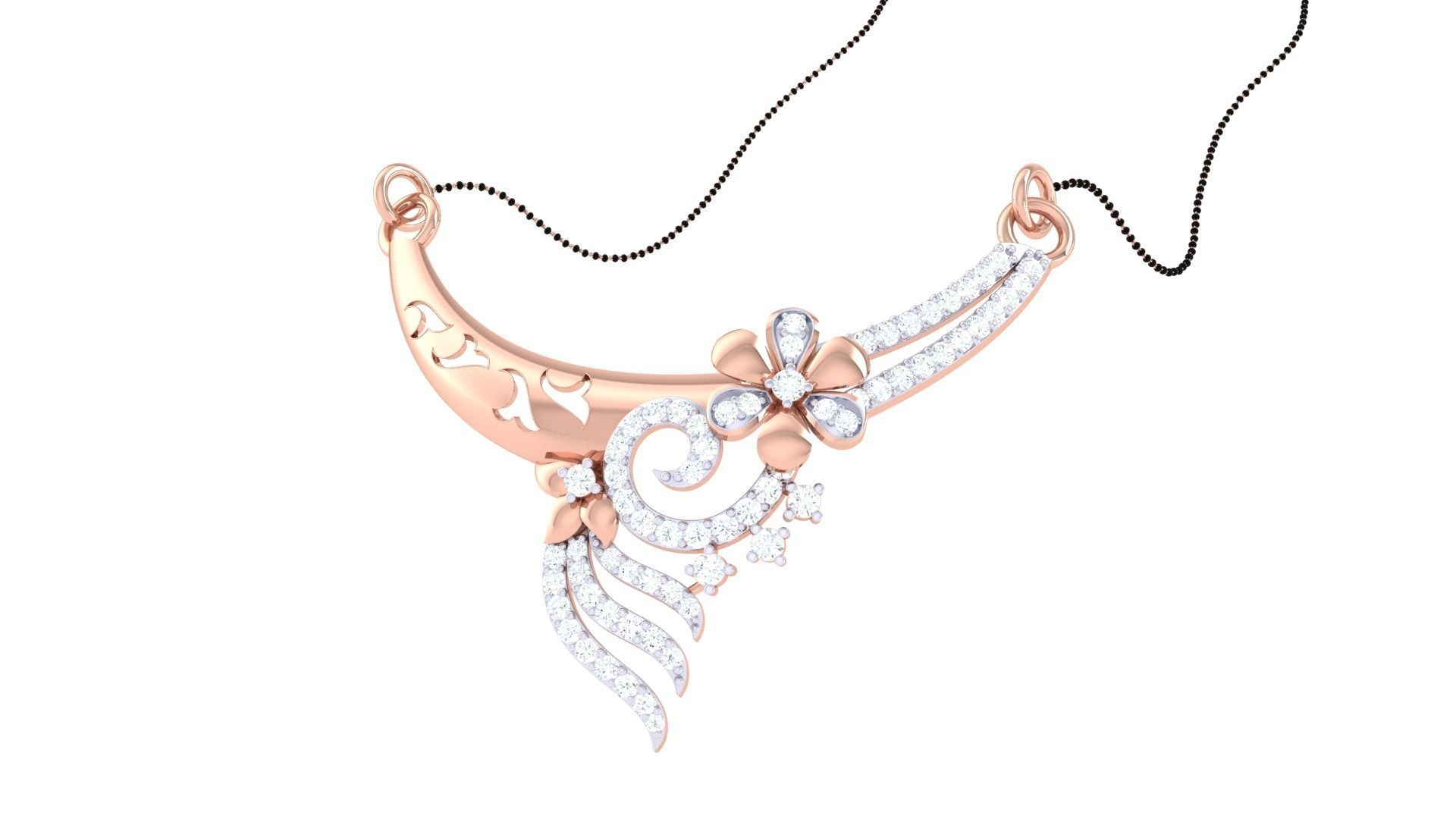 Earring Necklace Set 3dm STL OBJ FBX Renders Details 3D print model_10