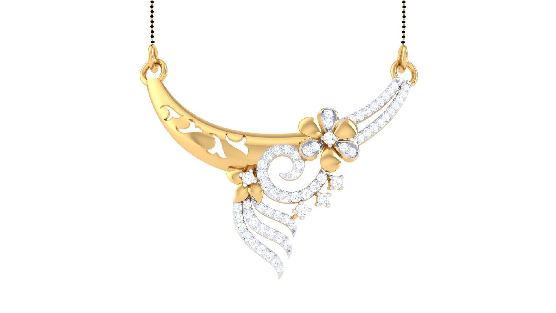 Earring Necklace Set 3dm STL OBJ FBX Renders Details 3D print model_9