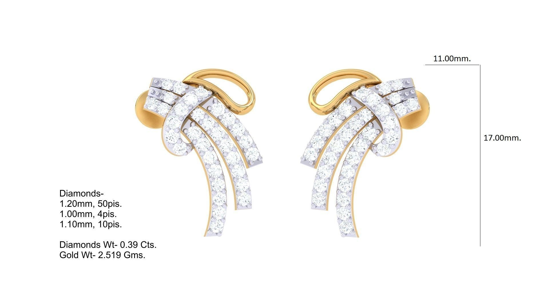 Earring Necklace Set 3dm STL OBJ FBX Renders Details 3D print model_2