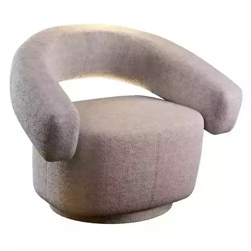 Swivel Armchair Maye Cream