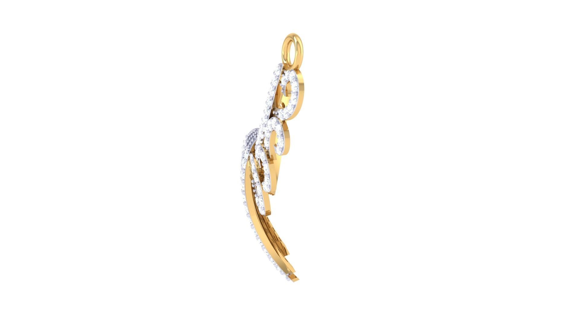 Earring Necklace Set 3dm STL OBJ FBX Renders Details 3D print model_7