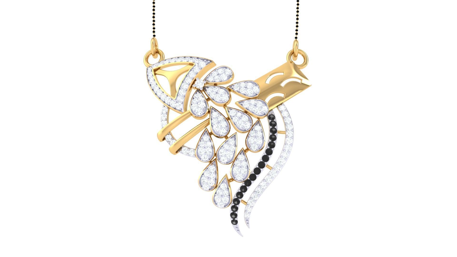 Earring Necklace Set 3dm STL OBJ FBX Renders Details 3D print model_6