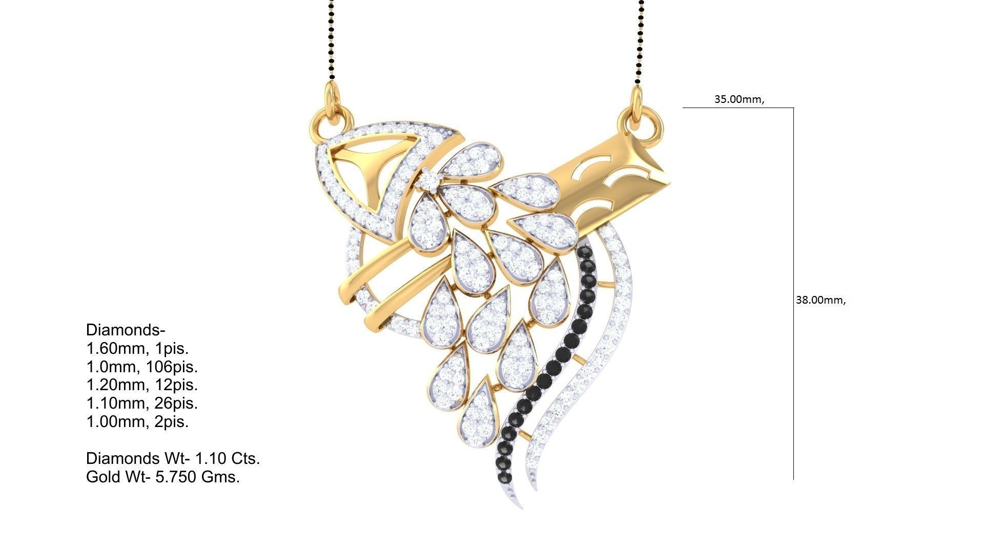 Earring Necklace Set 3dm STL OBJ FBX Renders Details 3D print model_9