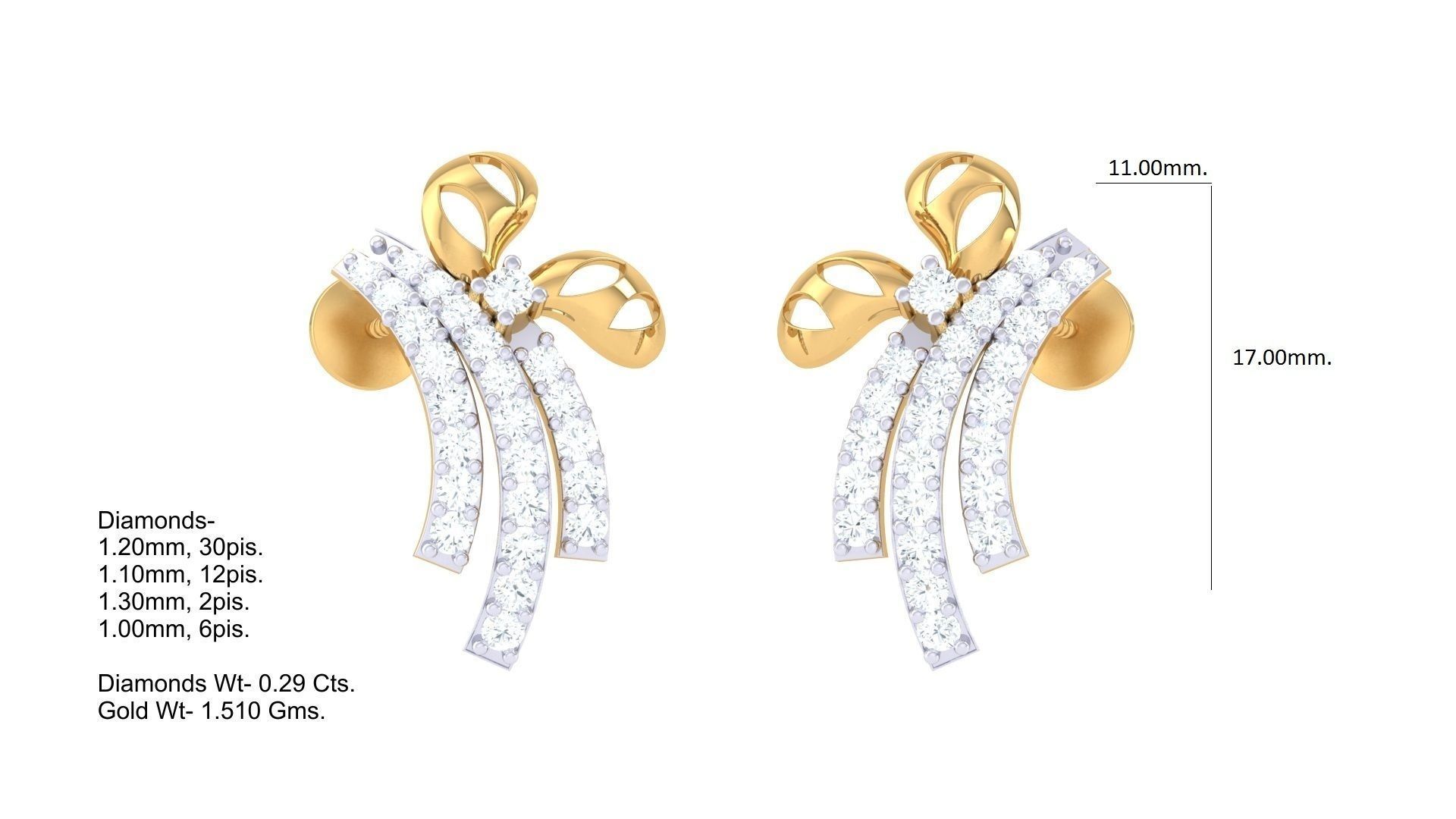 Earring Necklace Set 3dm STL OBJ FBX Renders Details 3D print model_2