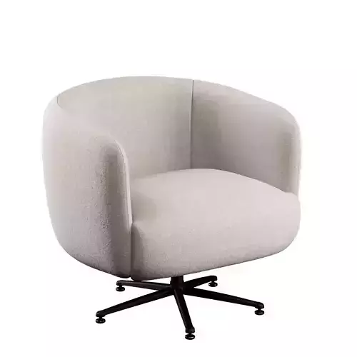 Swivel Armchair Peony Gray