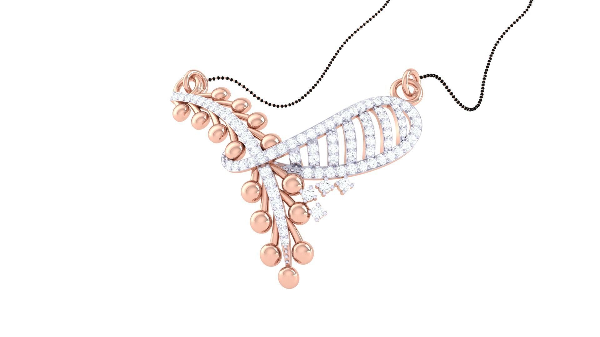 Earring Necklace Set 3dm STL OBJ FBX Renders Details 3D print model_6