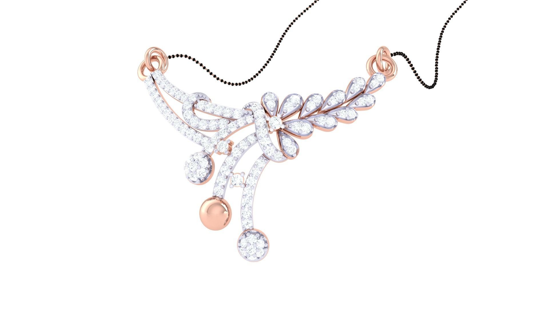 Earring Necklace Set 3dm STL OBJ FBX Renders Details 3D print model_6