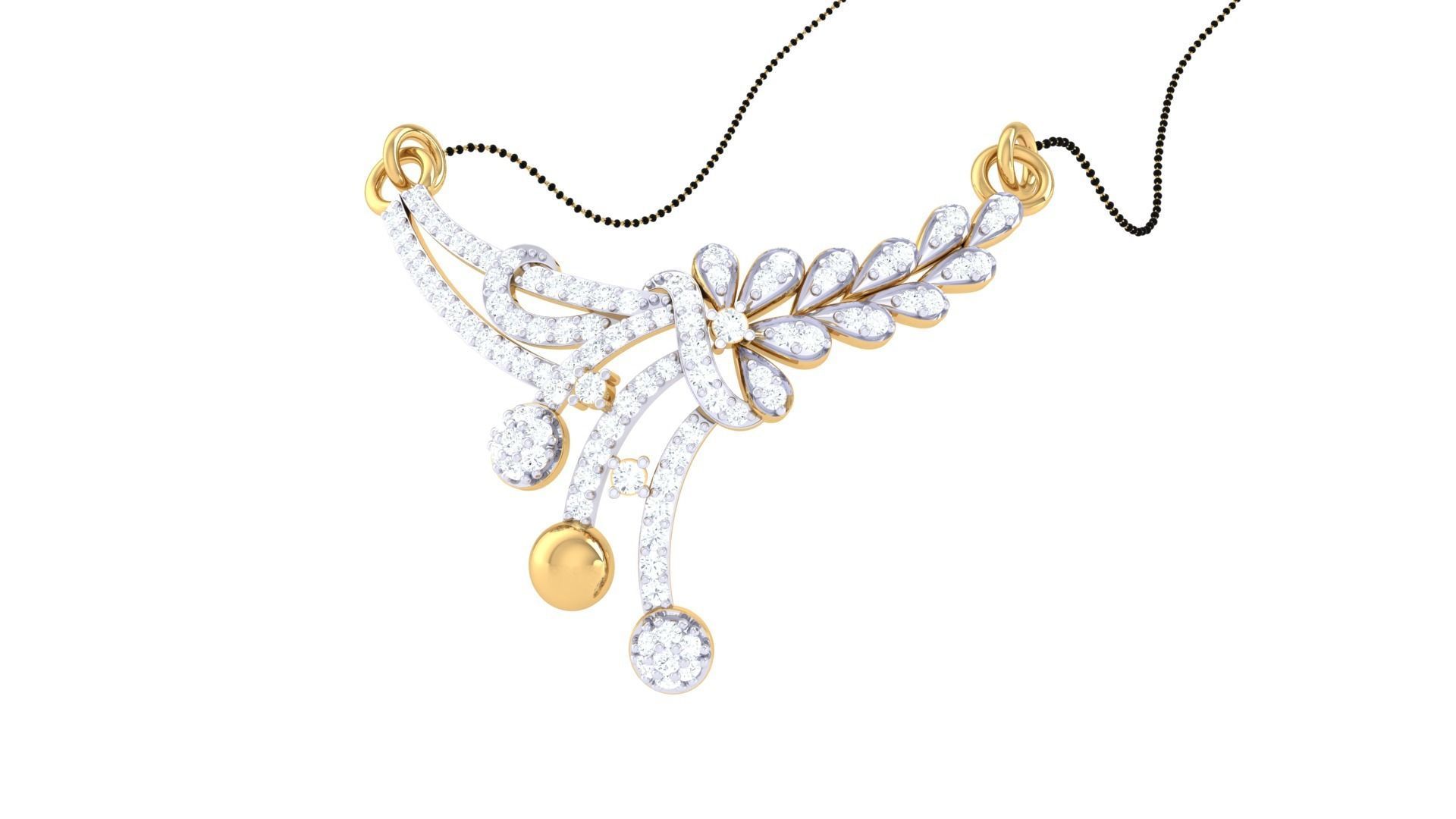 Earring Necklace Set 3dm STL OBJ FBX Renders Details 3D print model_7