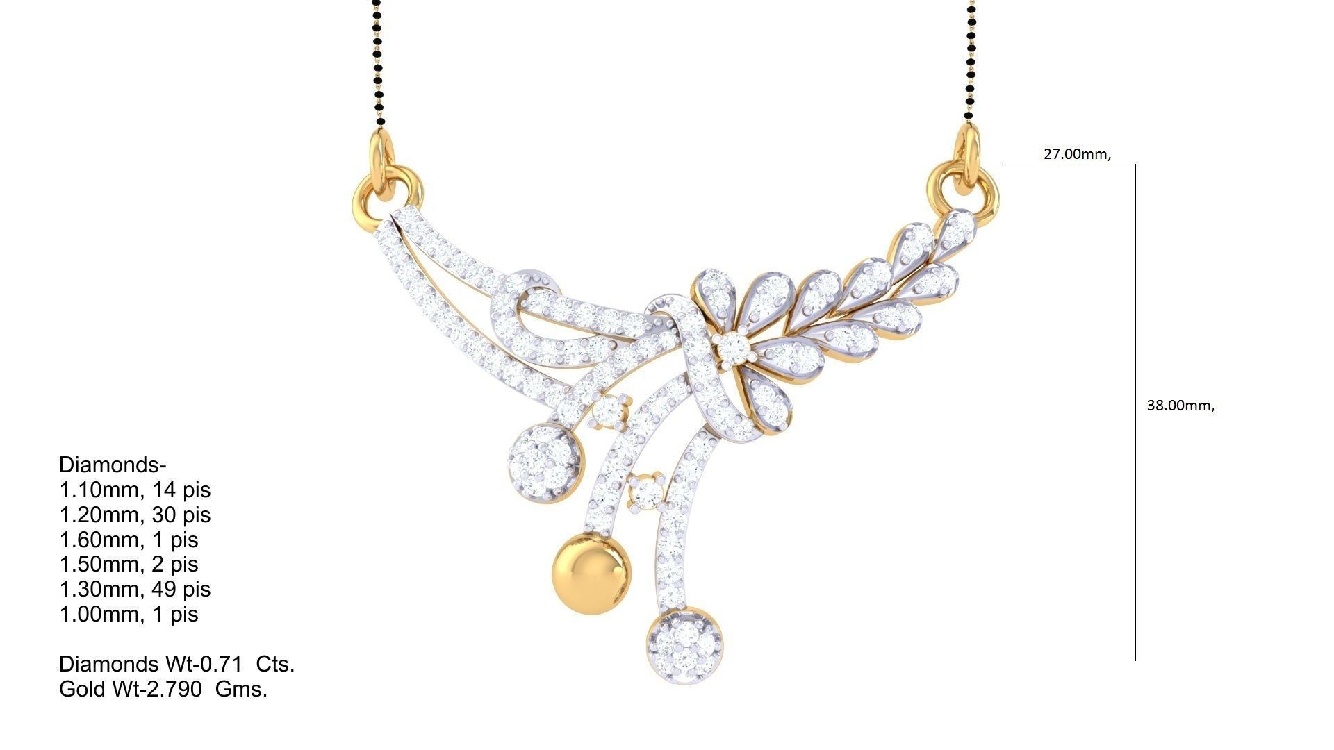 Earring Necklace Set 3dm STL OBJ FBX Renders Details 3D print model_8