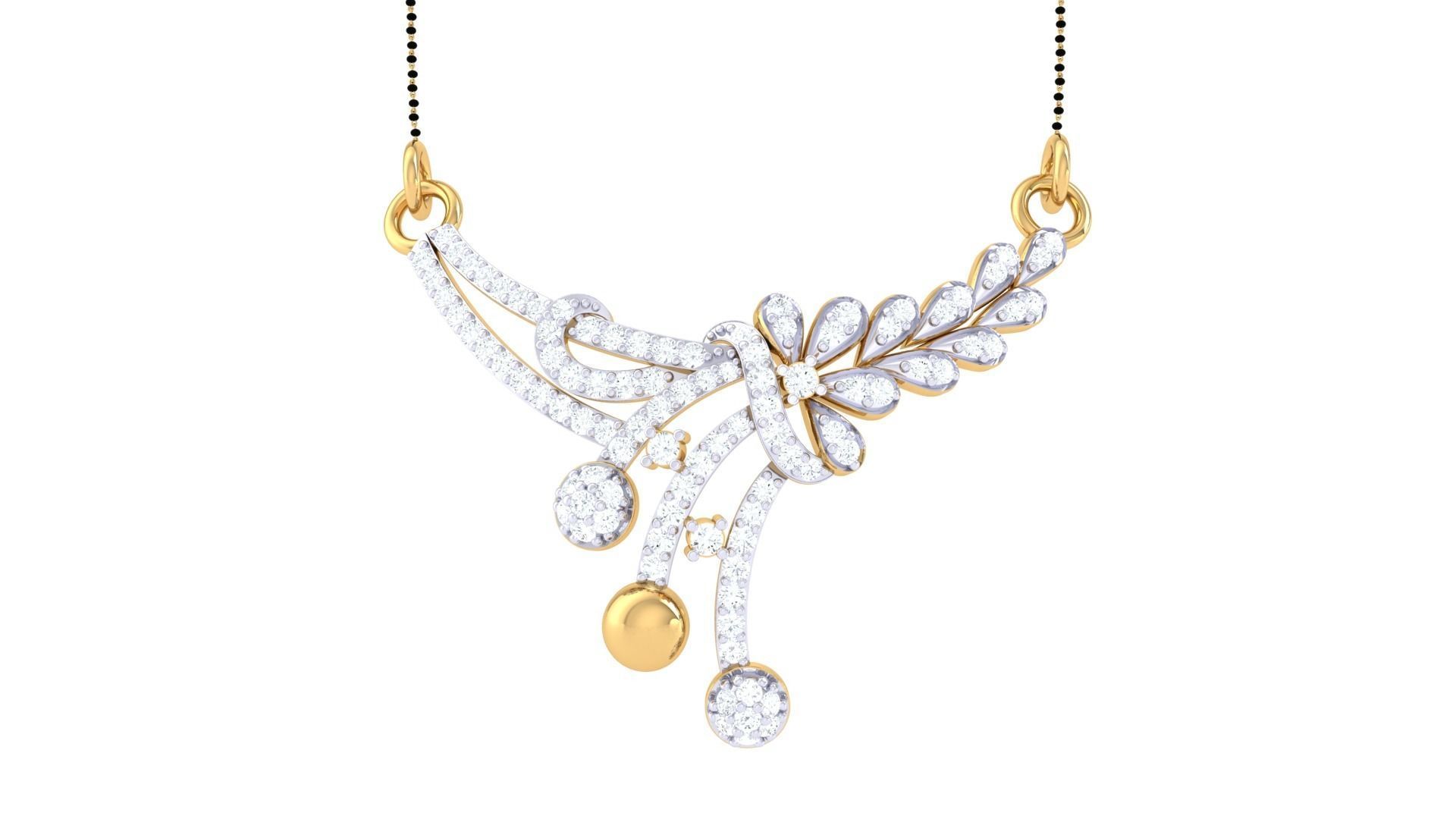 Earring Necklace Set 3dm STL OBJ FBX Renders Details 3D print model_9