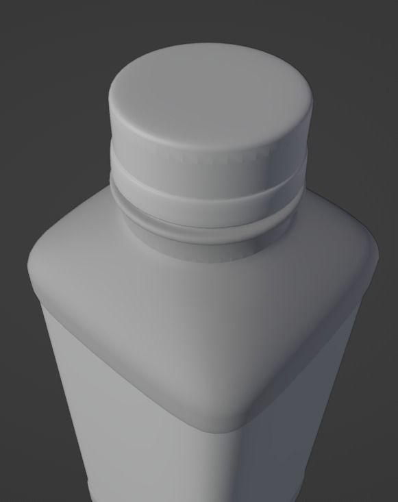 Grape Juice Bottle 3D model_11