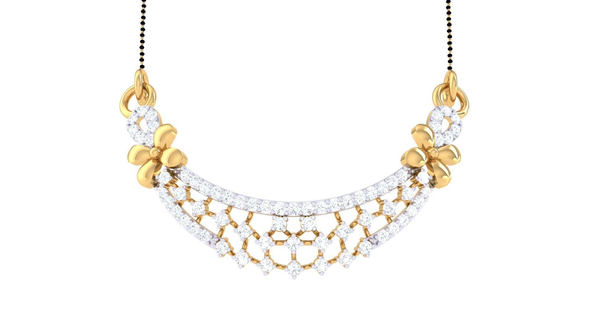 Earring Necklace Set 3dm STL OBJ FBX Renders Details 3D print model_8