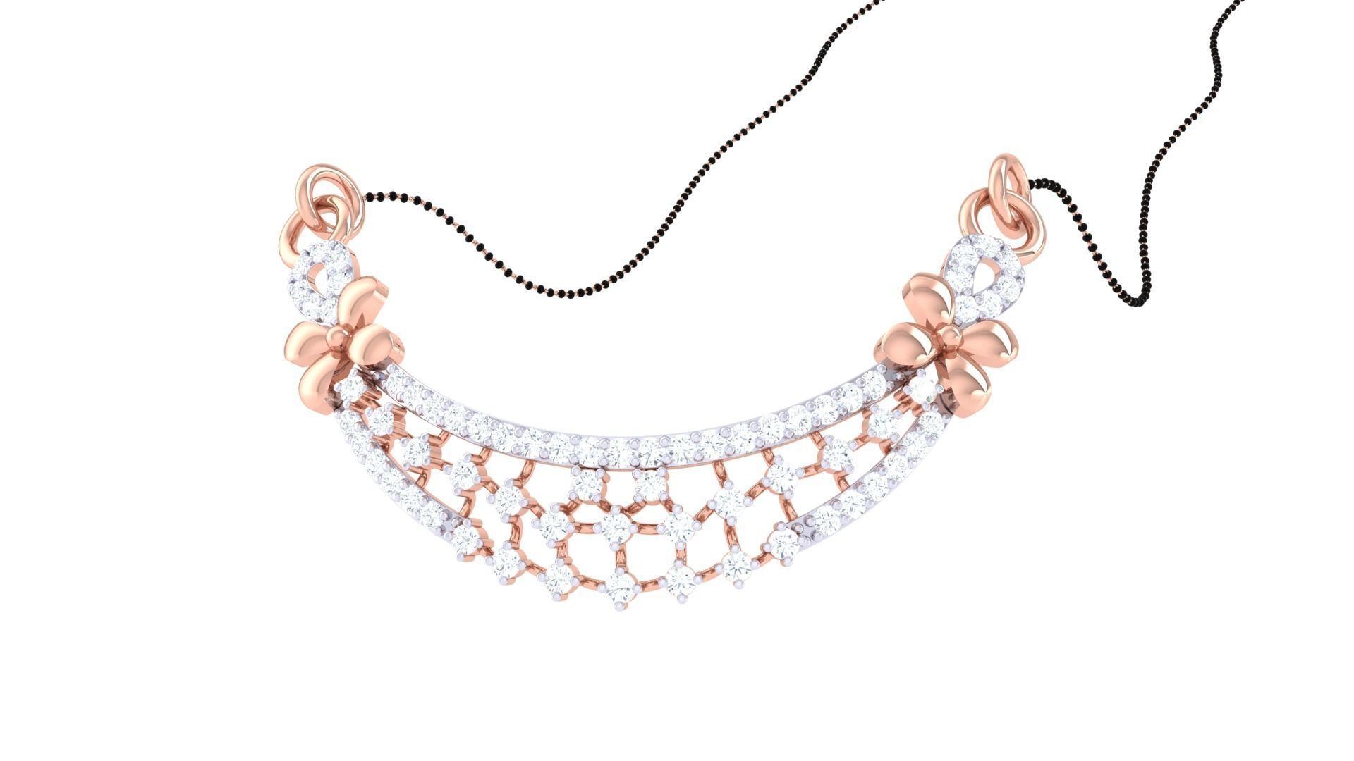 Earring Necklace Set 3dm STL OBJ FBX Renders Details 3D print model_10