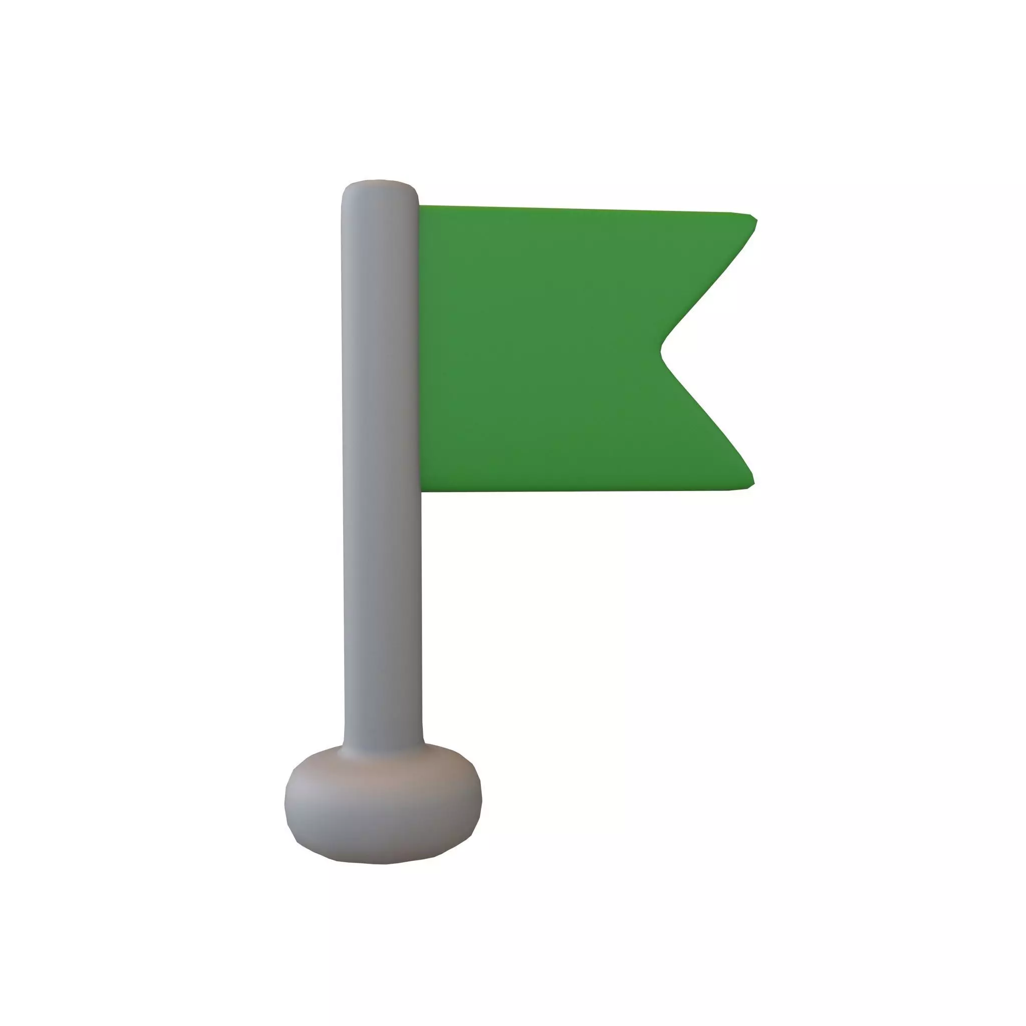 Location Flag v1 005 Low-poly 3D model