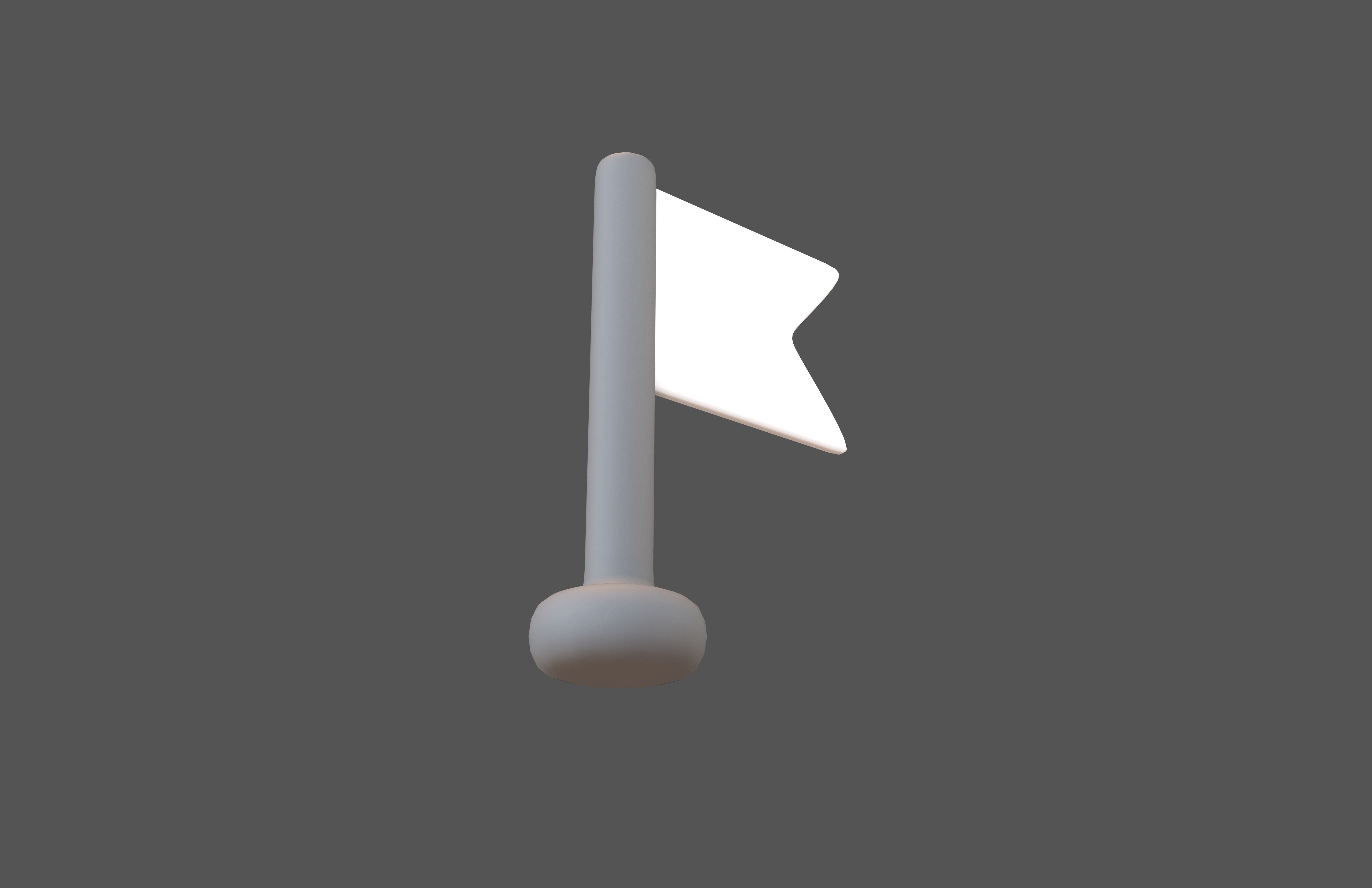 Location Flag v1 008 Low-poly 3D model_3