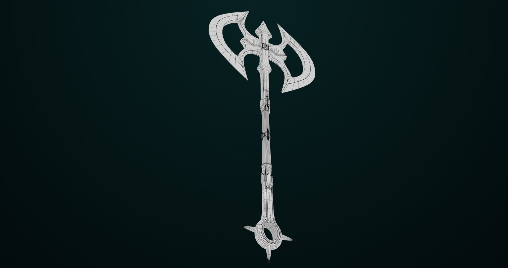 Battle Axe 07 All PBR Unity UE Textures Included Low-poly 3D model_23