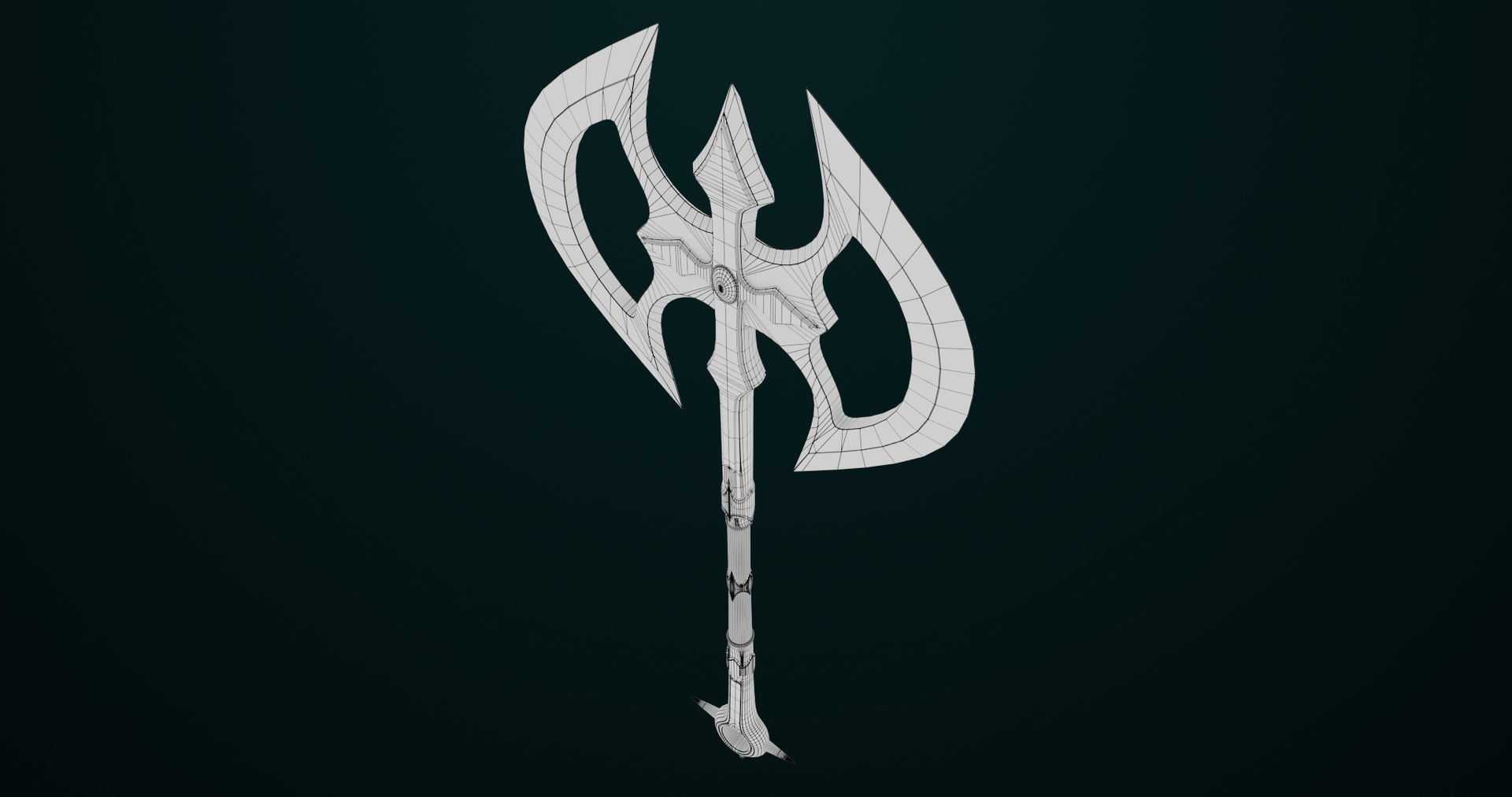 Battle Axe 07 All PBR Unity UE Textures Included Low-poly 3D model_22