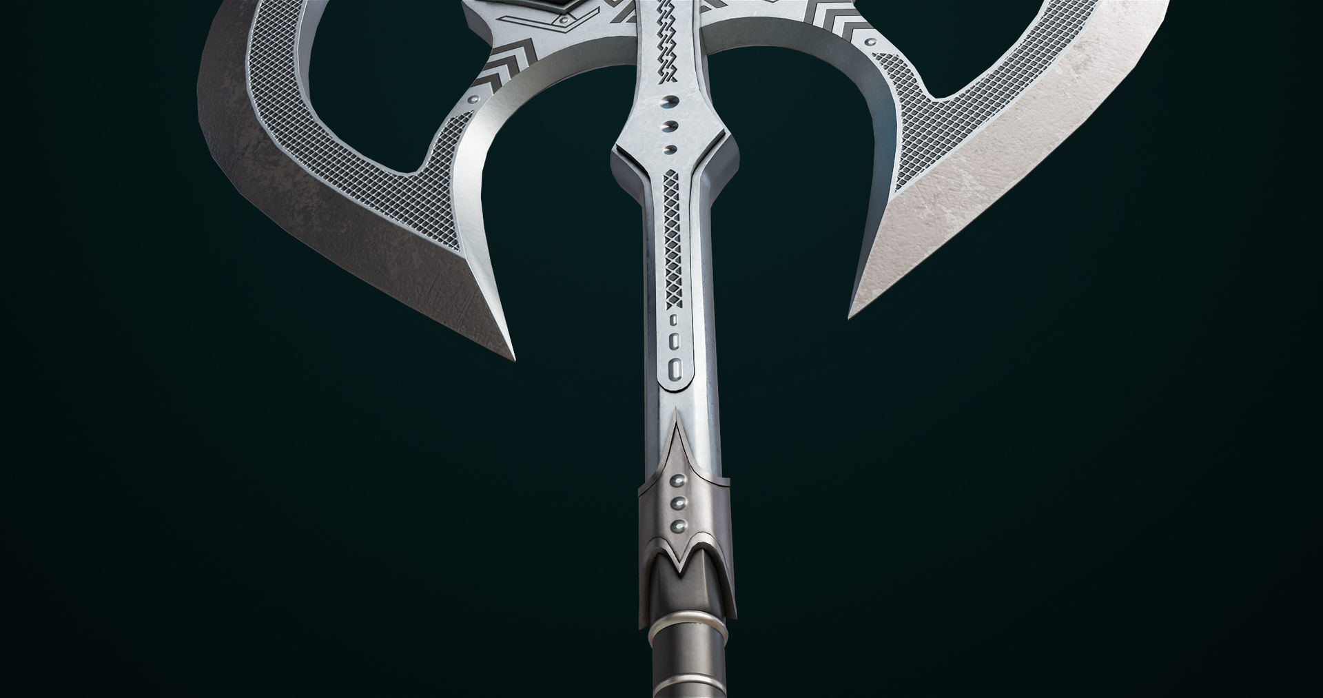 Battle Axe 07 All PBR Unity UE Textures Included Low-poly 3D model_9