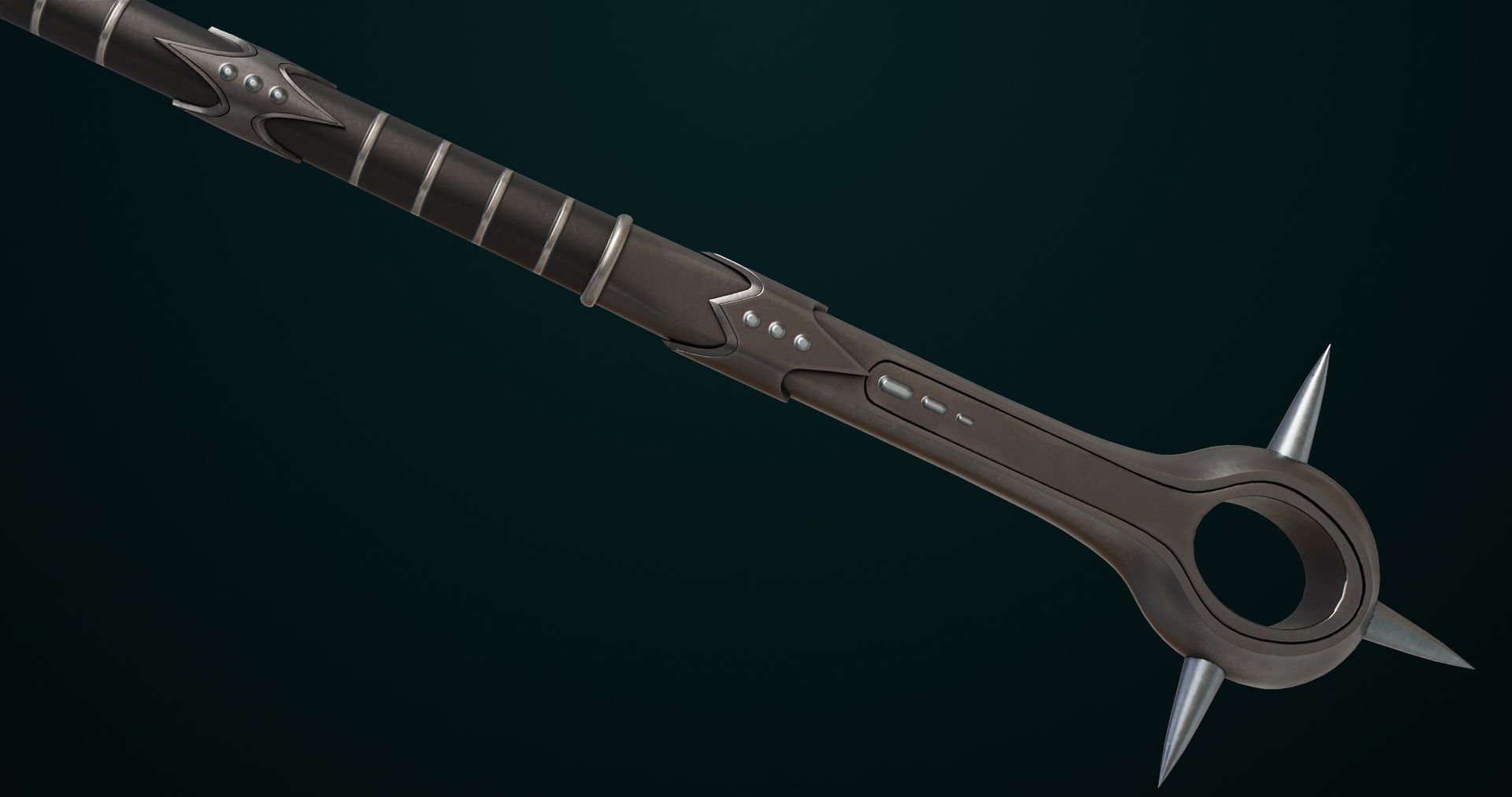 Battle Axe 07 All PBR Unity UE Textures Included Low-poly 3D model_7