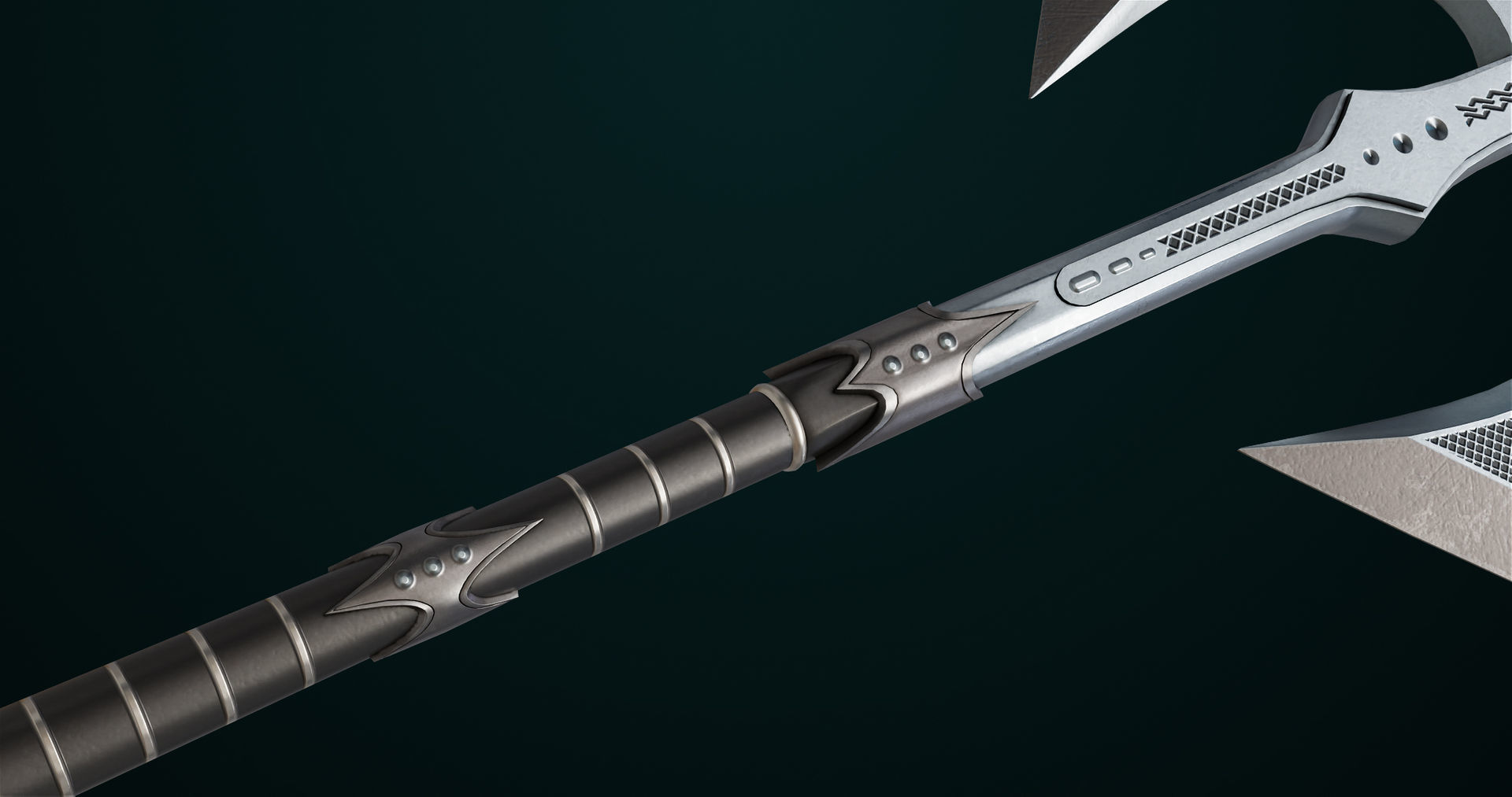 Battle Axe 07 All PBR Unity UE Textures Included Low-poly 3D model_14