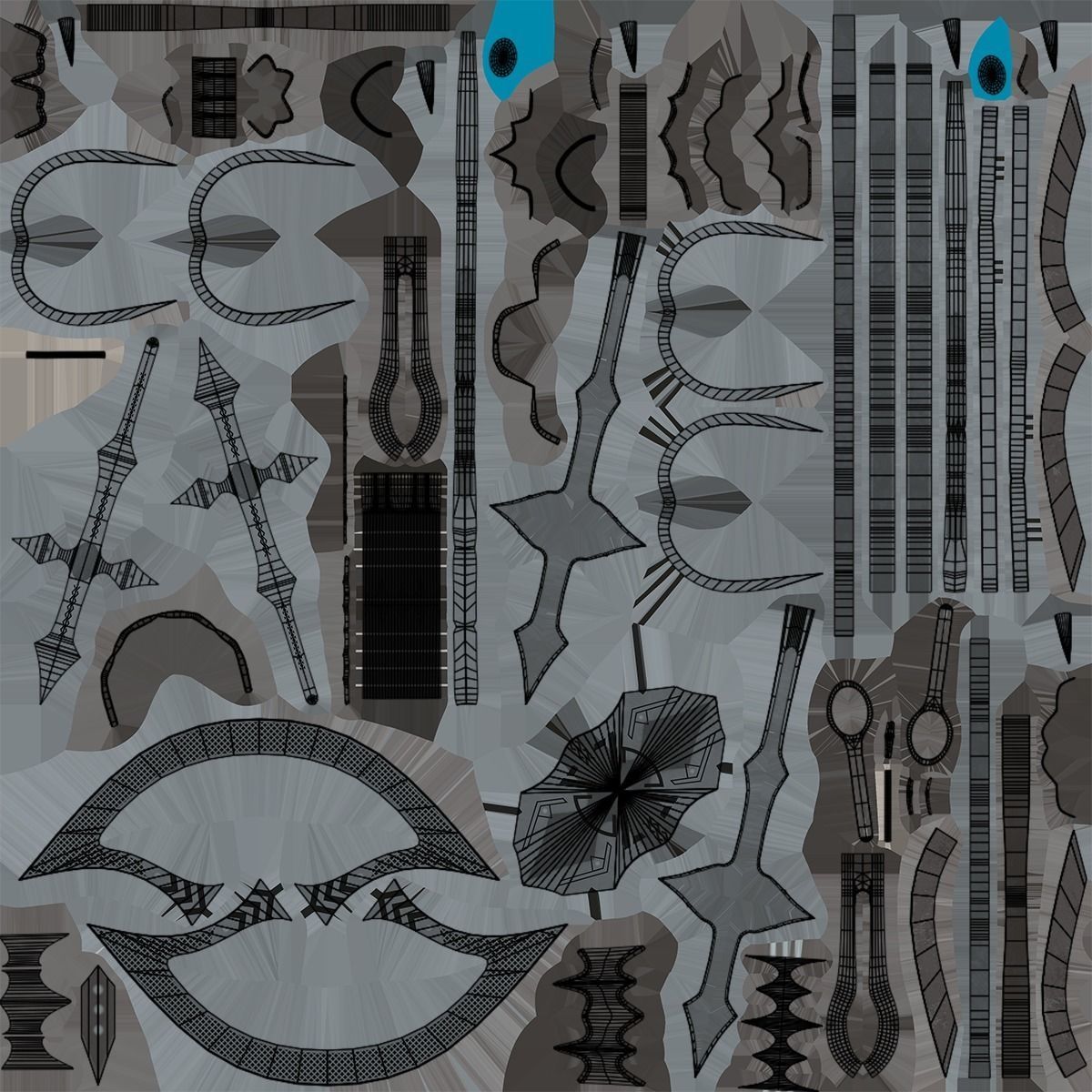 Battle Axe 07 All PBR Unity UE Textures Included Low-poly 3D model_29