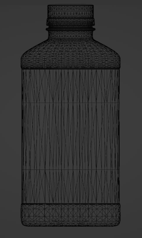 Watermelon Juice Bottle 3D model_16