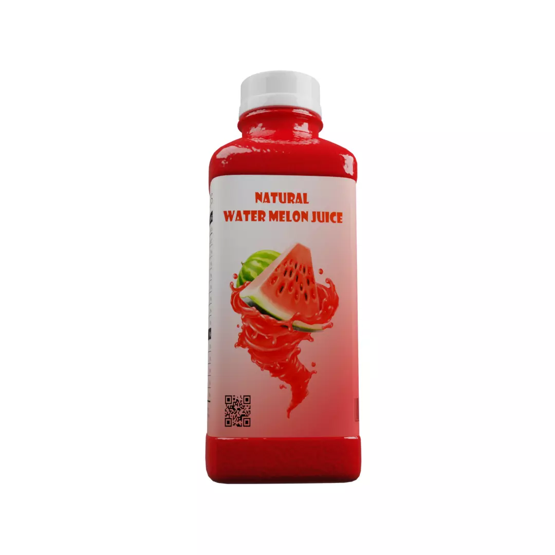 Watermelon Juice Bottle 3D model_0