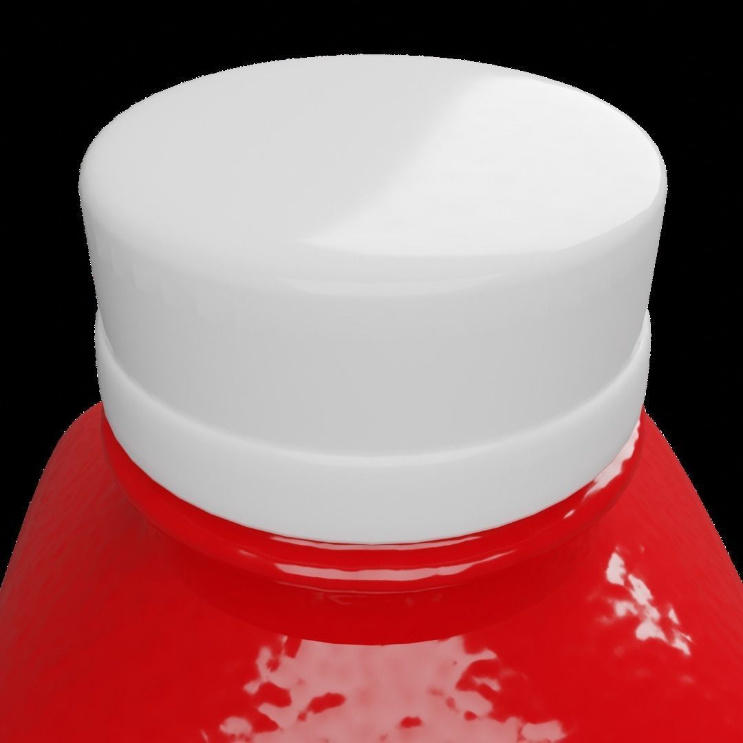 Watermelon Juice Bottle 3D model_10