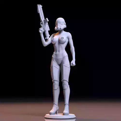 FEMALE STORMTROOPER FANART 3D print model