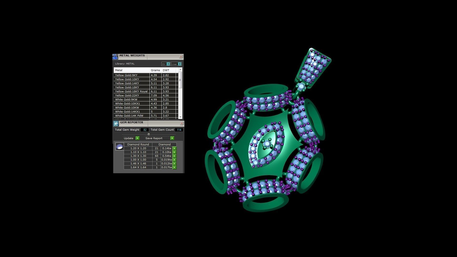 Earring Pendant Set 3dm STL OBJ FBX Renders Details 3D print model_10