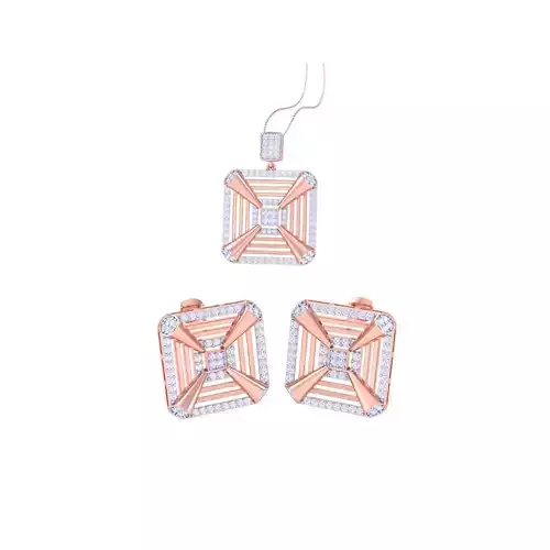 Earring Pendant Set 3dm STL OBJ FBX Renders Details