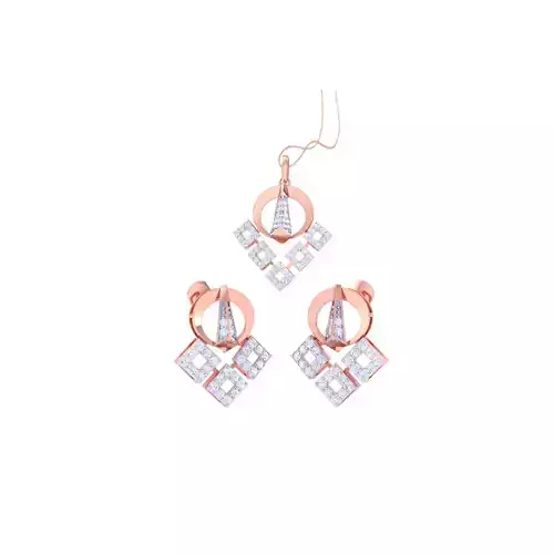 Earring Pendant Set 3dm STL OBJ FBX Renders Details