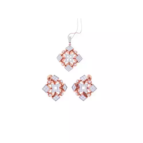 Earring Pendant Set 3dm STL OBJ FBX Renders Details