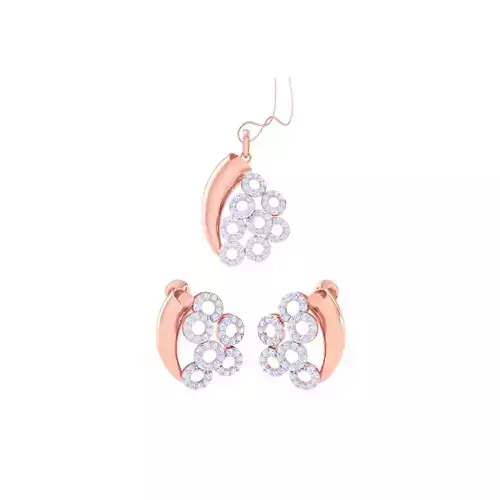 Earring Pendant Set 3dm STL OBJ FBX Renders Details