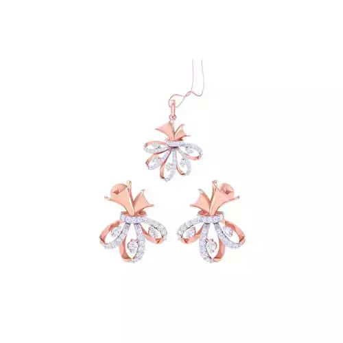 Earring Pendant Set 3dm STL OBJ FBX Renders Details