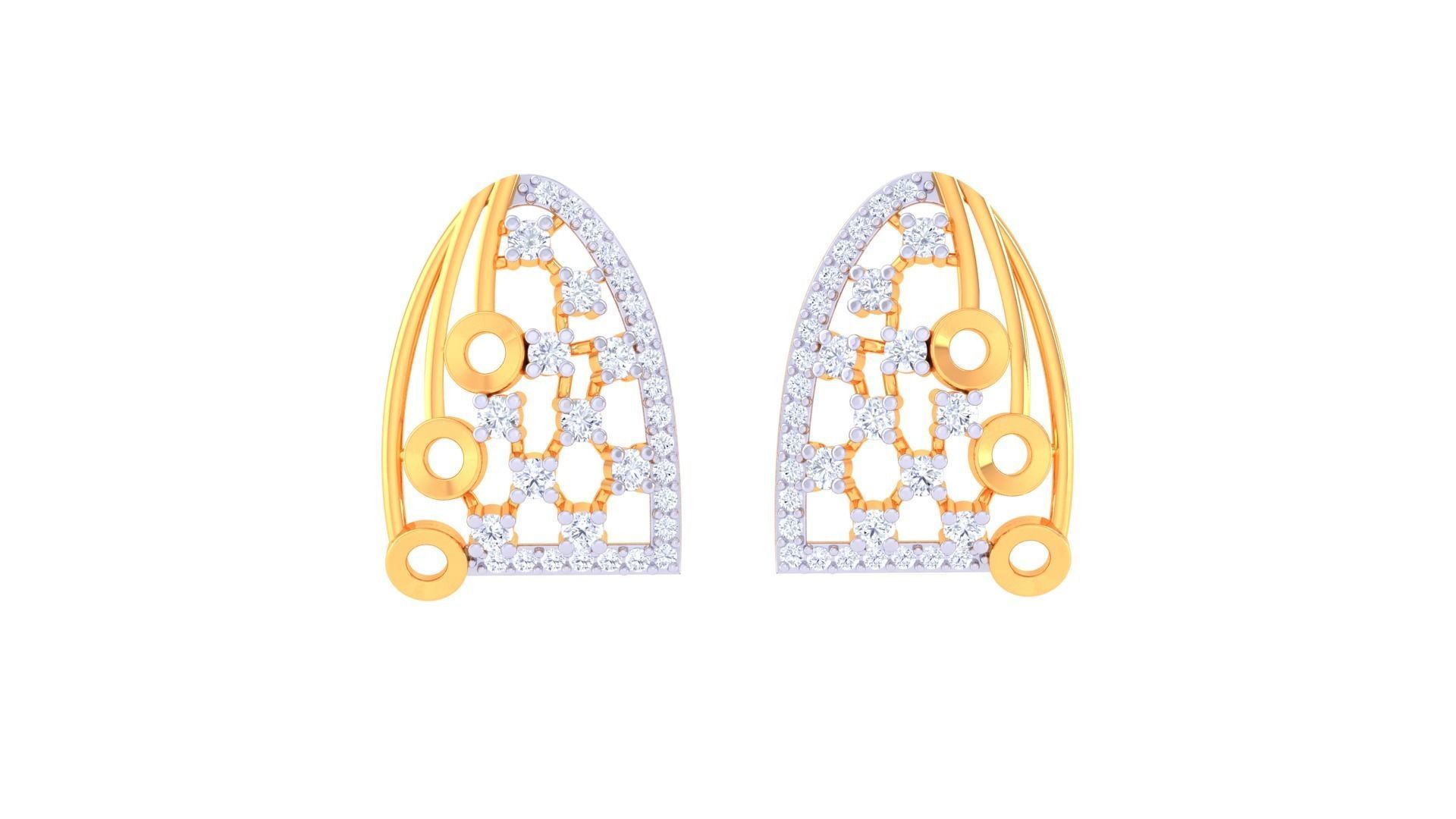 Earring Pendant Set 3dm STL OBJ FBX Renders Details 3D print model_4