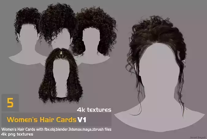 5 women s hair cards for games